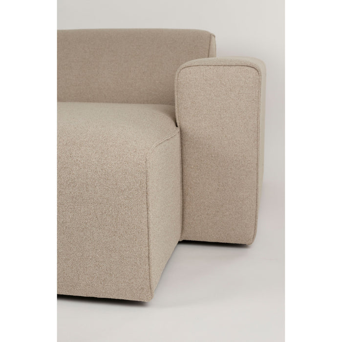 Zuiver Sofa Milka 4,5-zitsbank Chaise longue Rechts Cappuccino - Beige