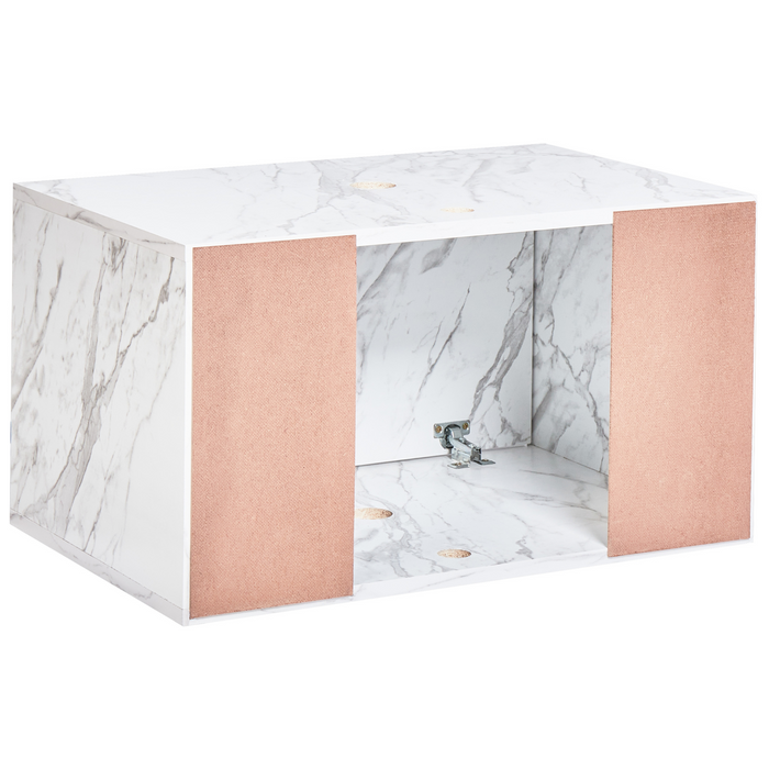 Beliani - PETROLINA - Wastafelkast - Wit - Vezelplaat