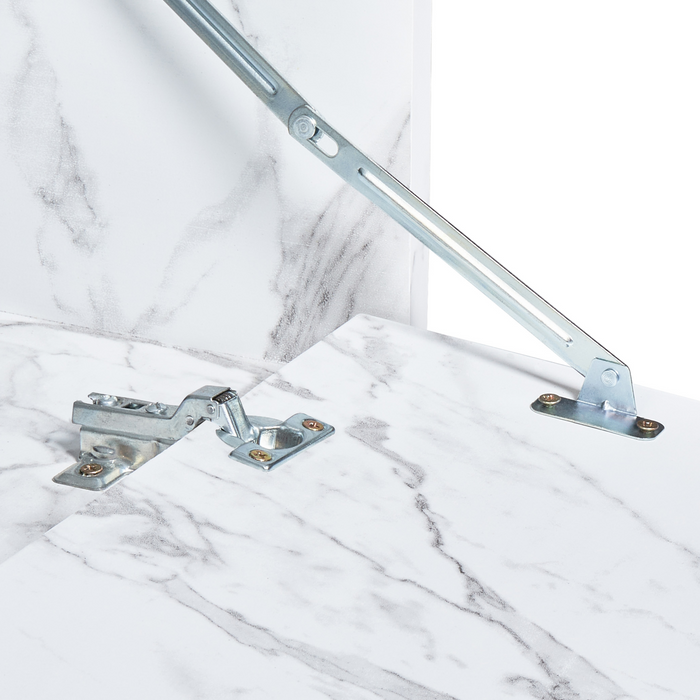 Beliani - PETROLINA - Wastafelkast - Wit - Vezelplaat