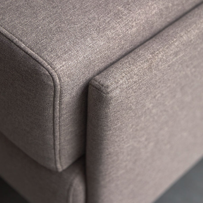 Tikamoon - Finn - Stoffen driezitsbank, taupegrijs