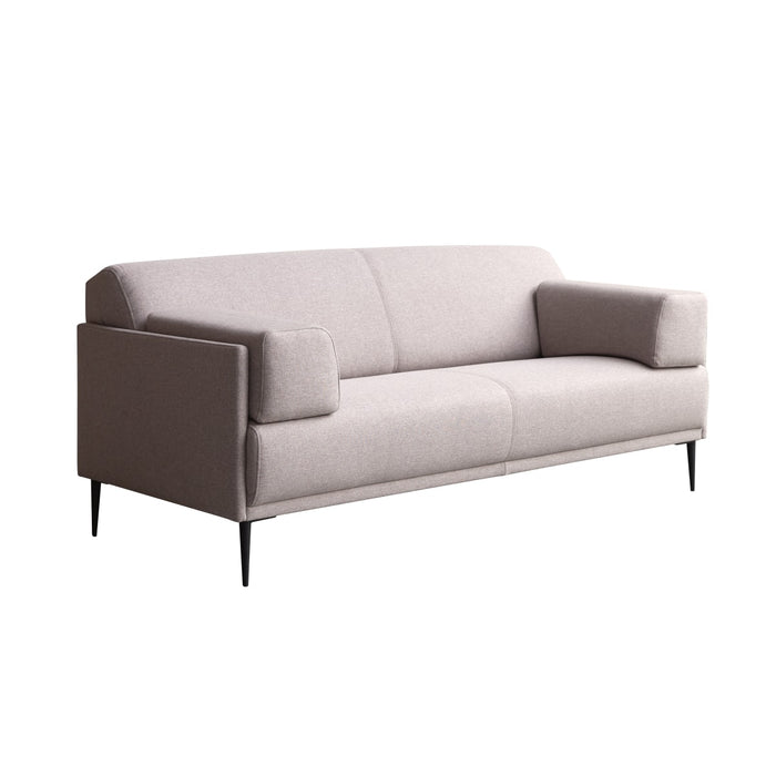 Tikamoon - Finn - Stoffen driezitsbank, taupegrijs