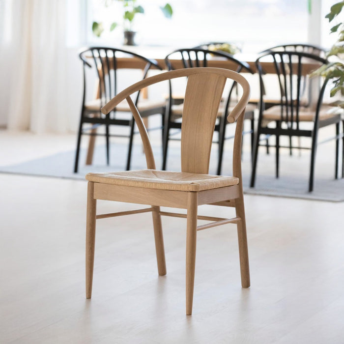Giga Living - Eetkamerstoel - Naturel - Hout - Julen - Set van 2