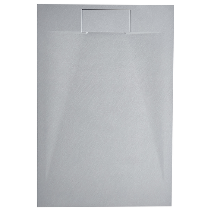 Beliani-AZZURRO-Douchebak-Grijs-120 x 80 x 3 cm-SMC (kunststof)