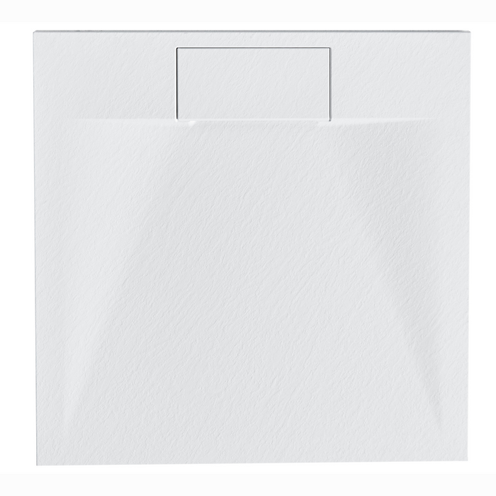 Beliani - AZZURRO - Douchebak - Wit - 90 x 90 x 3 cm - SMC (kunststof)