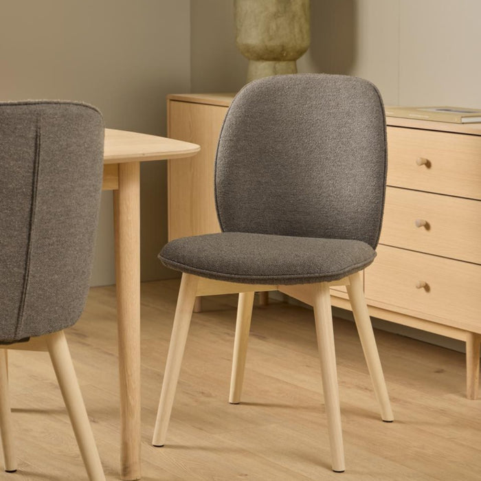 Giga Living - Eetkamerstoel Taupe - Monza - Set van 2