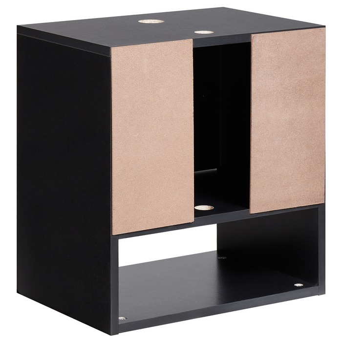 Beliani - LIMERIA - Wastafelkast - Zwart - Vezelplaat