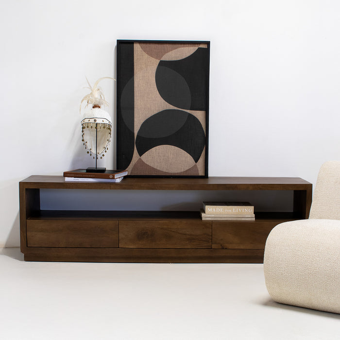 Giga Meubel - Tv-meubel Donkerbruin Hout - 150x40x50cm - Luxurious