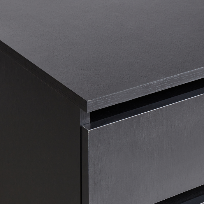 Beliani - TERESINA - Badkamerkast op wieltjes - Zwart - MDP