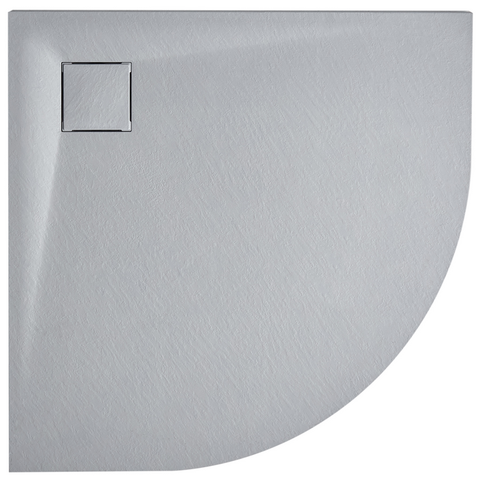 Beliani - PARON - Douchebak - Grijs - 80 x 80 x 3 cm - SMC (kunststof)