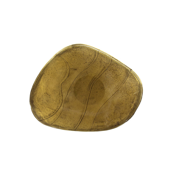 Giga Meubel - Bijzettafel Goud Metaal|Glas - 50x42x55cm - Eclipse