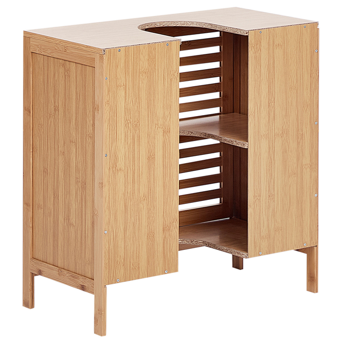 Beliani - MISSOULA - Wastafelkast - Lichtbruin - Bamboe