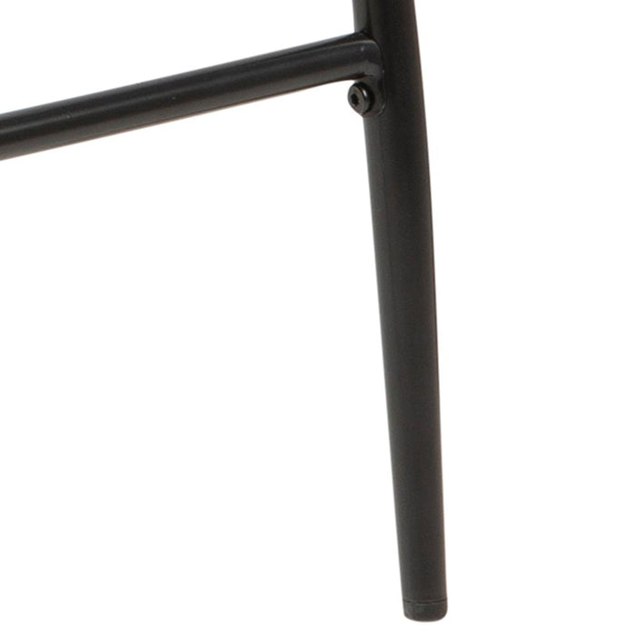 Giga Living - Barstoel Grijs Stof - Zithoogte 67cm - Grondal - Set van 2