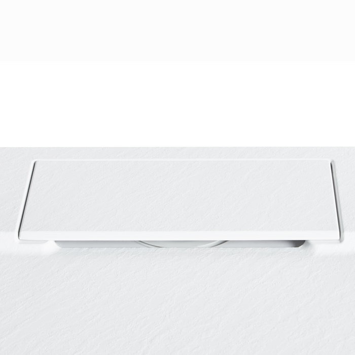 Beliani - AZZURRO - Douchebak - Wit - 80 x 80 x 3 cm - SMC (kunststof)