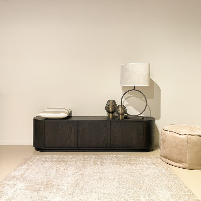 Livingfurn - Tv-meubel Donkerbruin Eiken - 180x40x45cm - Novero