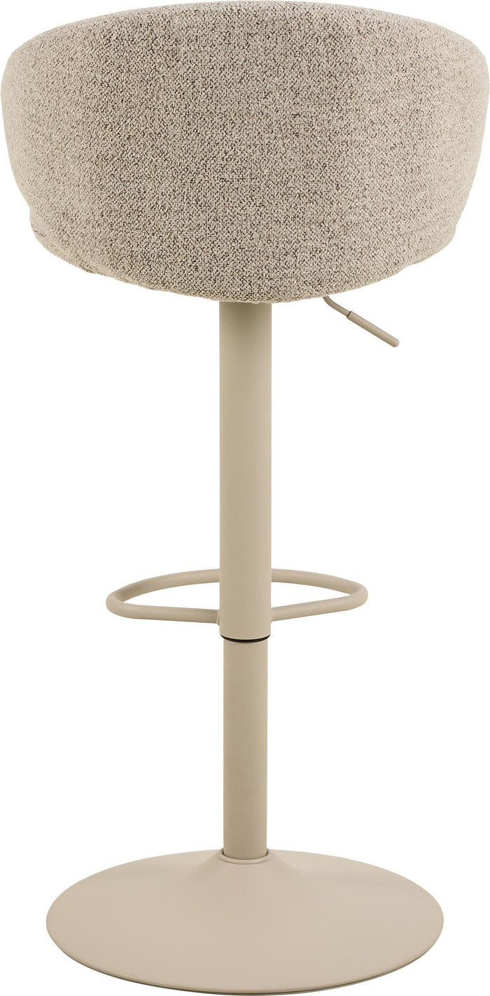 Giga Living - Barkruk Beige Stof - Zithoogte 82cm - Valerie - Set van 2