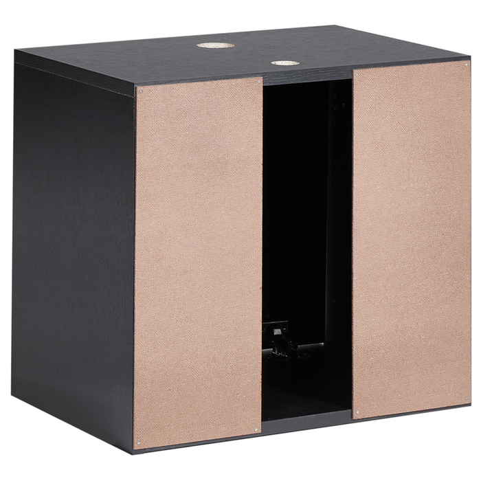 Beliani - SUZANO - Badkamermeubel - Zwart - 44 x 40 cm - MDF