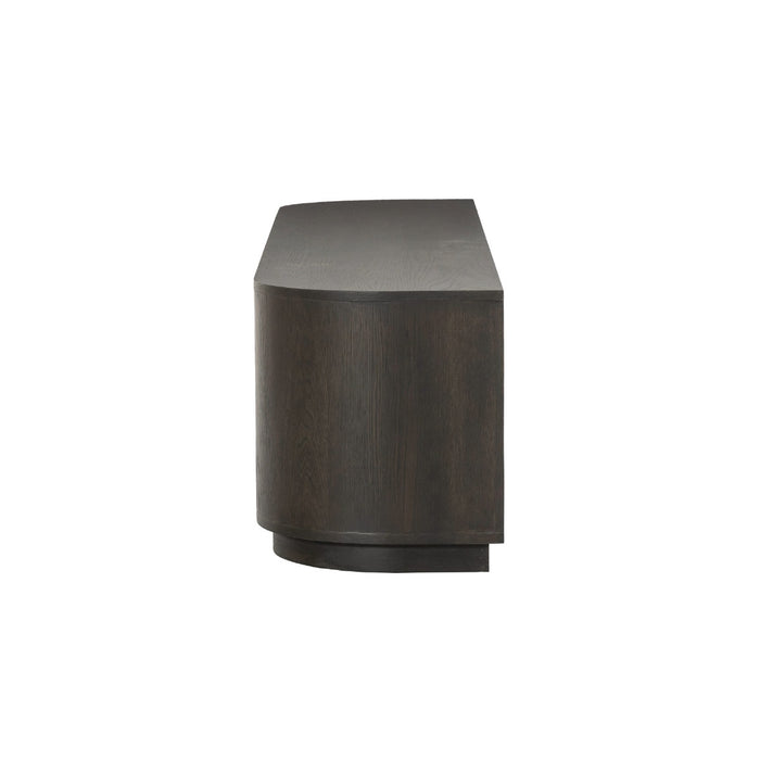 Livingfurn - Tv-meubel Donkerbruin Eiken - 180x40x45cm - Novero