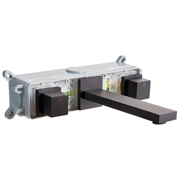 Beliani - PAILON - Wandgemonteerde mengkraan - Zwart - Messing