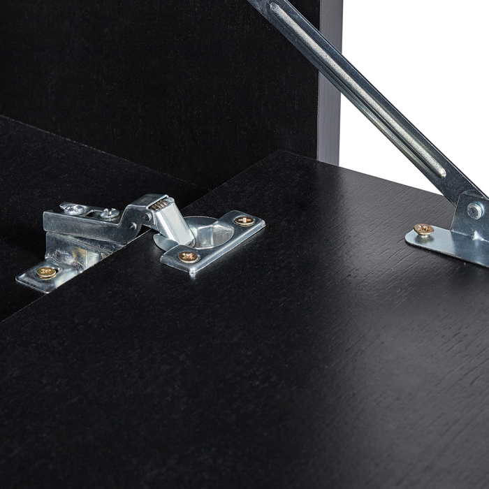 Beliani - SUZANO - Badkamermeubel - Zwart - 44 x 40 cm - MDF