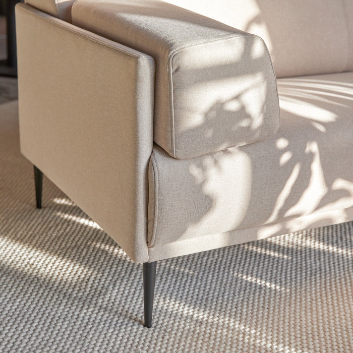 Tikamoon - Finn - Hoekbank rechts in ecru stof 270 x 180 cm