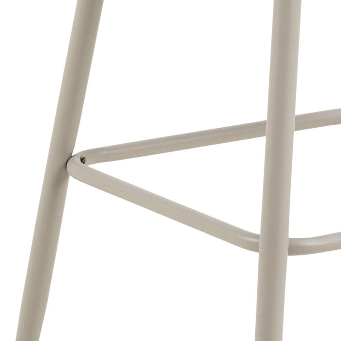 Giga Living - Barkruk - Beige Stof - Zithoogte 78cm - Skive - Set van 2