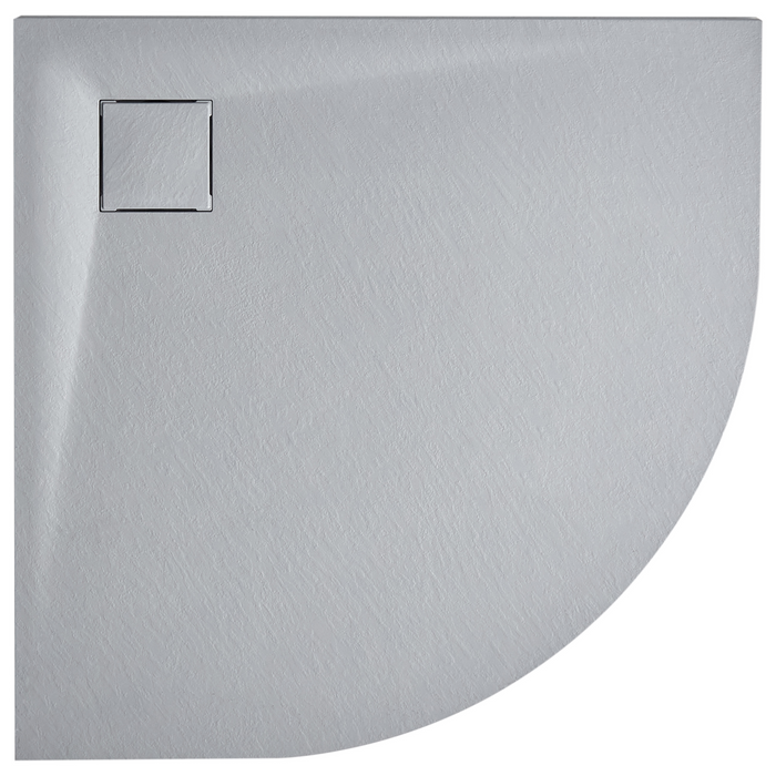 Beliani - PARON - Douchebak - Grijs - 90 x 90 x 3 cm - SMC (kunststof)