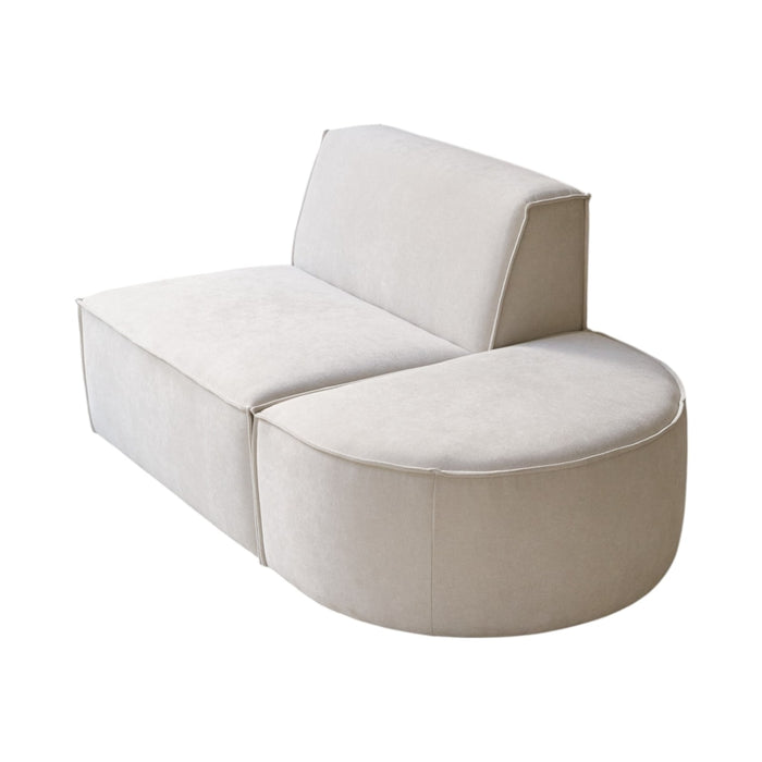 Tikamoon - Modulaire loungefauteuil Dario in beige stof