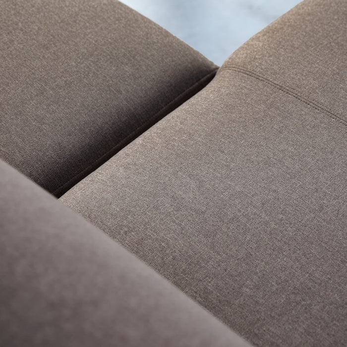 Tikamoon - Finn - Hoekbank links in taupegrijs stof 270 x 180 cm