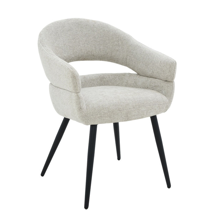 Livingfurn - Eetkamerstoel Megan Toffee Set van 2 - 62x58x85cm