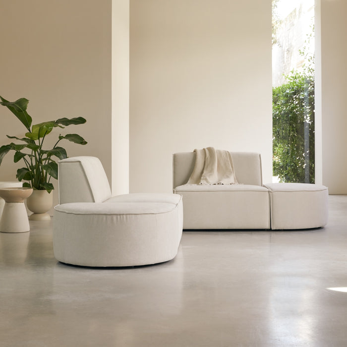 Tikamoon - Modulaire 2-zitsbank Dario in beige stof