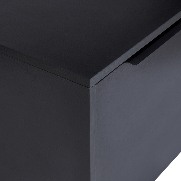 Beliani - PETROLINA - Wastafelkast - Zwart - Vezelplaat