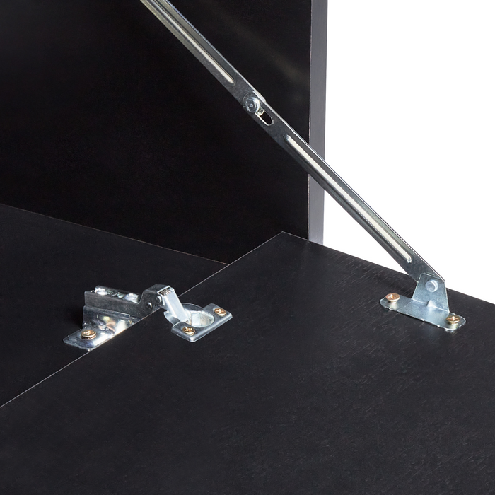 Beliani - PETROLINA - Wastafelkast - Zwart - Vezelplaat