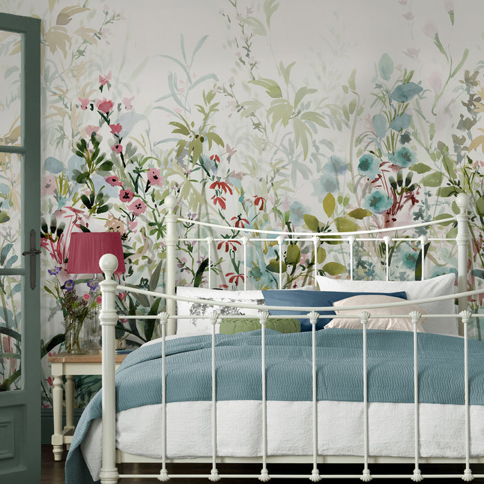 Laura Ashley Pointon Fields Fotobehang - Bloemen - 280x300cm - Multi