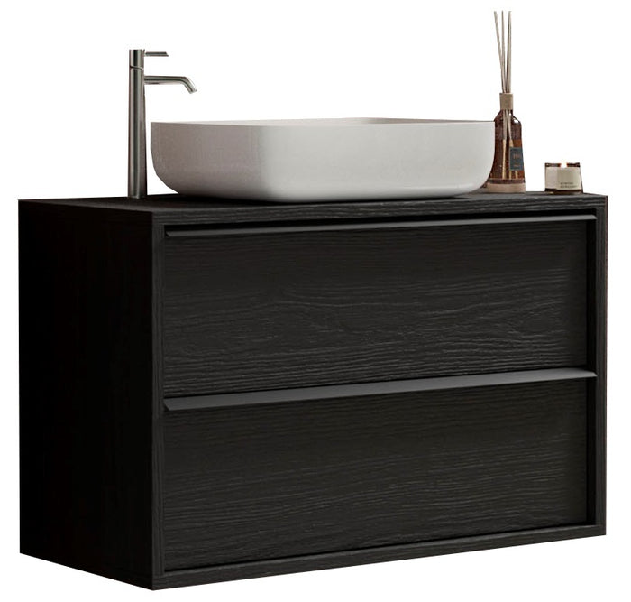 Benvenuto Design Steel 105 cm Zwevend Wastafel en Onderkast