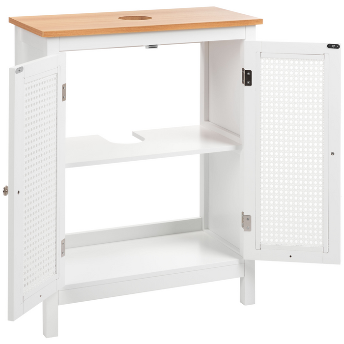 Beliani - ALAMOS - Wastafelkast - Wit - 60 x 75 cm - MDF