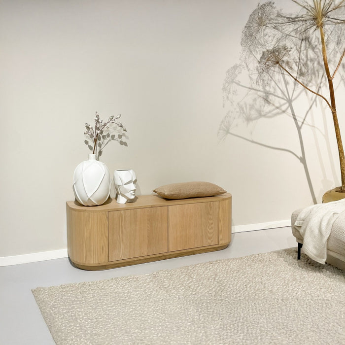 Livingfurn - Tv-meubel Naturel Eiken - 140x40x45cm - Novero