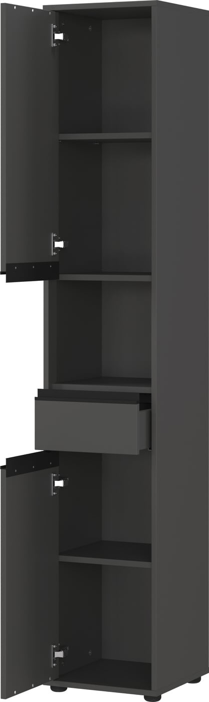 Germania Lemont Grafiet Badkamerkast Slim H121 cm