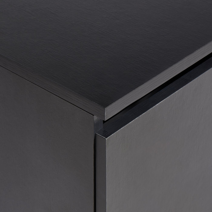 Beliani - RUPANCO - Badkamerkast - Zwart - 80 x 40 cm - MDP