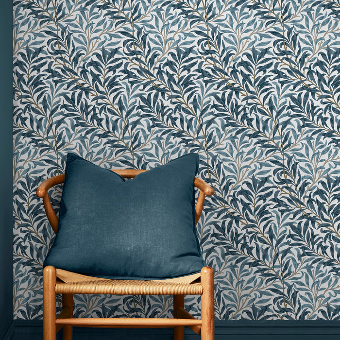 William Morris at Home vliesbehang Willow Bough White & Blues