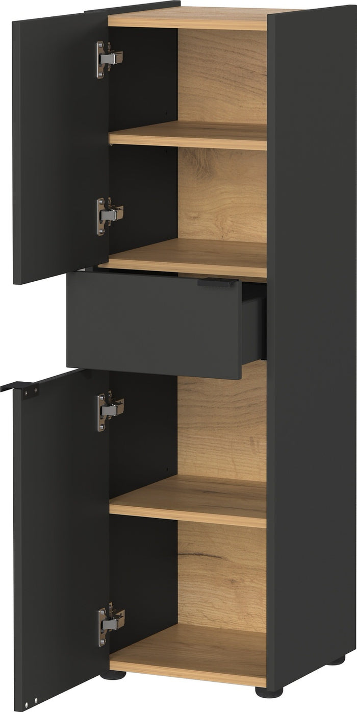 Germania Forano Grafiet | Eiken Badkamerkast Hoog