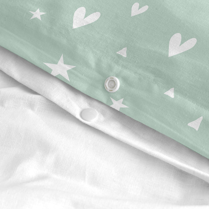 Fairy dust Dekbedovertrek 2-delig Happyfriday Mini, Veelkleurig, 100% katoen, de kwaliteit van 150 TC