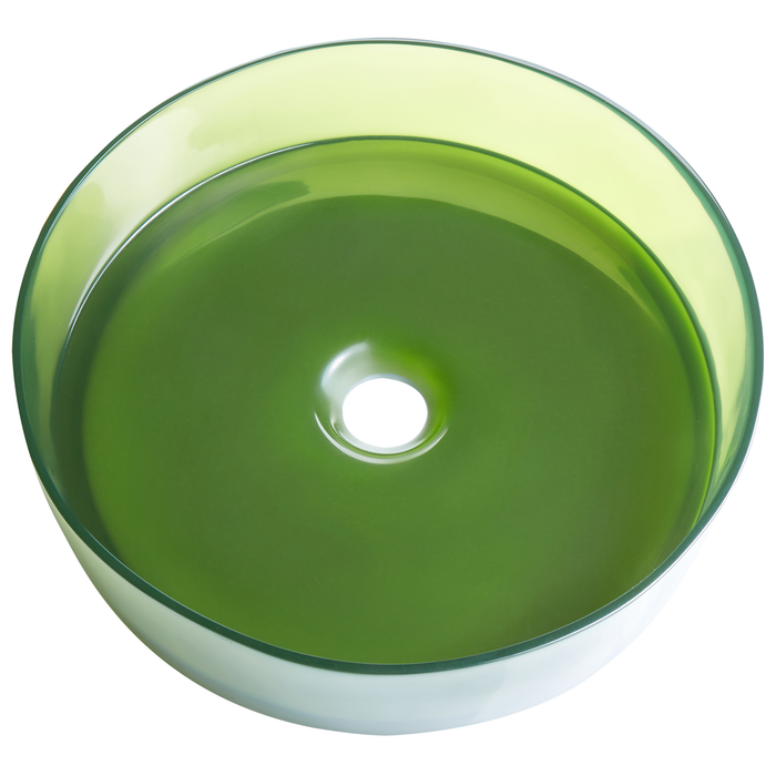 Beliani - TOLOSA - Wastafel - Groen - Solide ondergrond