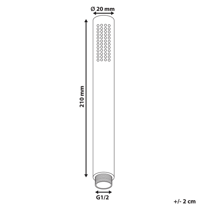 Beliani - CABUYAL - Handdouche - Zwart - Messing
