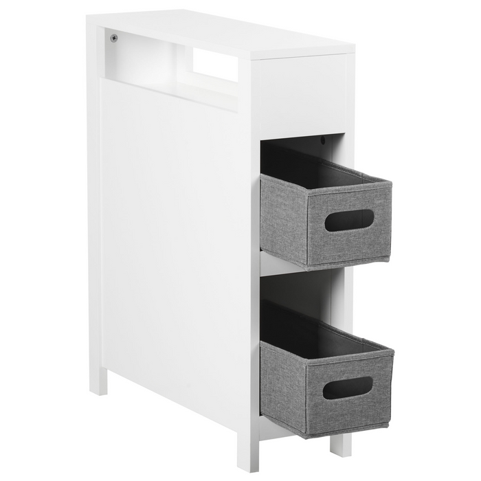 Beliani - CACHI - Badkamerkast - Wit - 20 x 70 cm - MDF