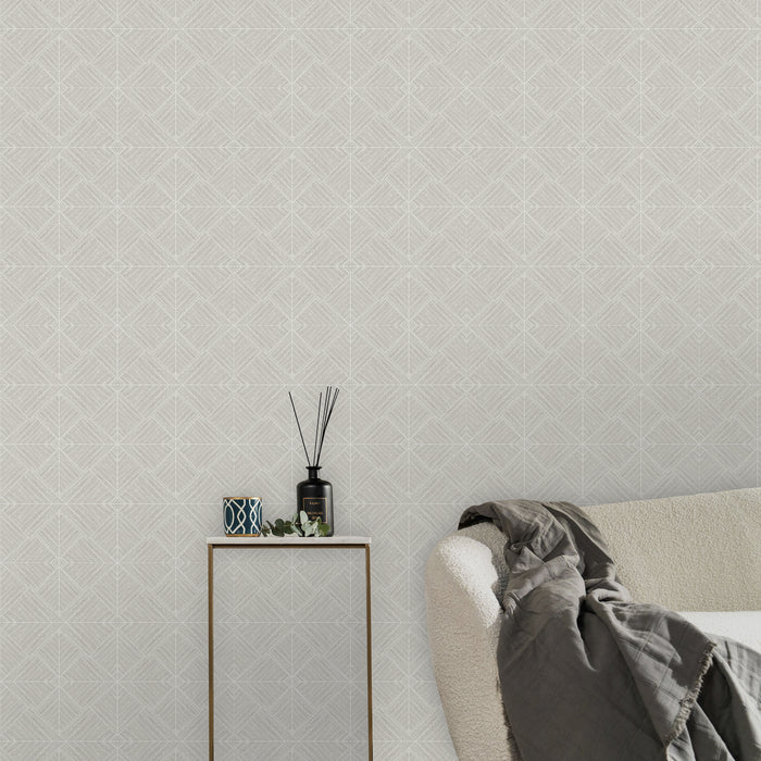 Kayori vliesbehang Kyushu - Grijs