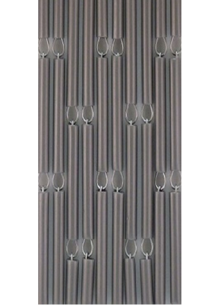 Vliegengordijnenexpert Vliegengordijn Hulzen - Zilver 90 x 210 cm Op