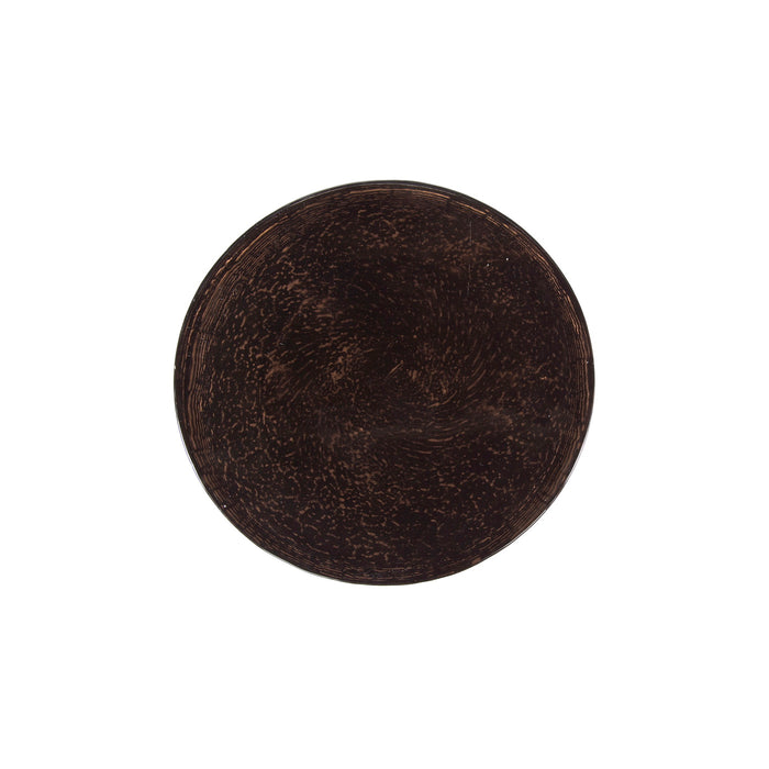 Giga Meubel - Bijzettafel Koper Metaal|Glas - 30x30x45cm - Eclipse