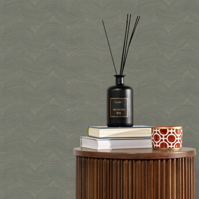 Kayori vliesbehang Sasa - Groen