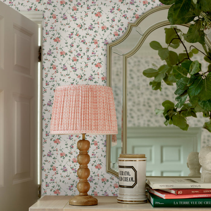 Laura Ashley Priory Behang - Bloemen - 10mx52cm - Roze
