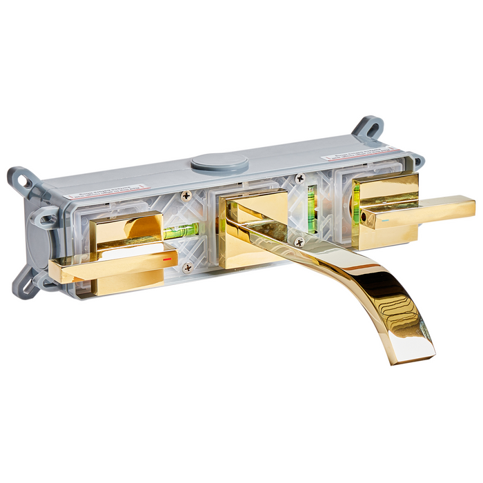 Beliani - BERRACO - Wandgemonteerde mengkraan - Goud - Messing